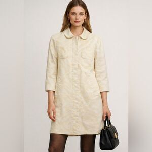 Marc Jacobs Cream Patterned Coat